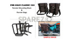 For Royal Enfield Goan Classic 350 Military Pannier Bags Grey Color and Mounting - SPAREZO For Royal Enfield Goan Classic 350 Military Pannier Bags Grey Color and Mounting - SPAREZO